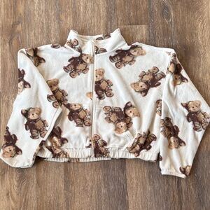 Grayson Threads Brown and Cream Fleece Jacket